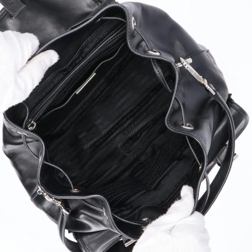 PRADA プラダ/PRADA/ソフトカーフレザーショルダー/ブラック/1BC005//25/Aランク/75