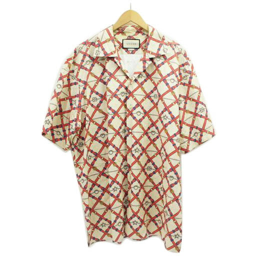 GUCCI グッチ/GUCCI 総柄ボウリングシャツ 46//Bランク/67