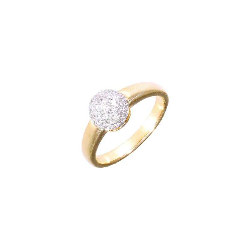K18/K18 ダイヤリング0.31ct#11.5//ABランク/67