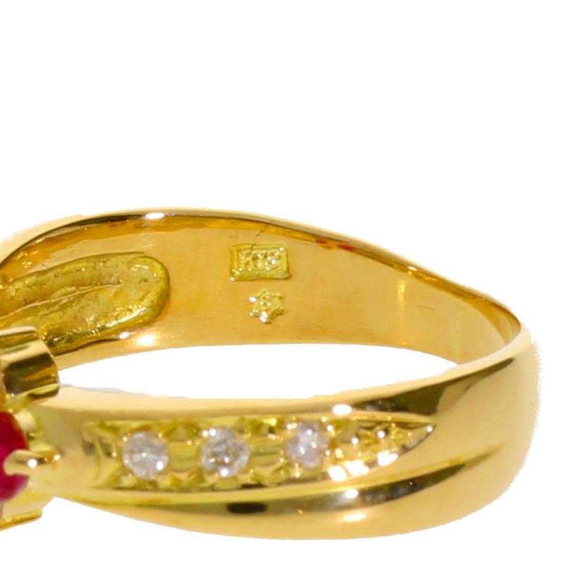 K18/K18ルビーリング0.12ct#9//Aランク/67