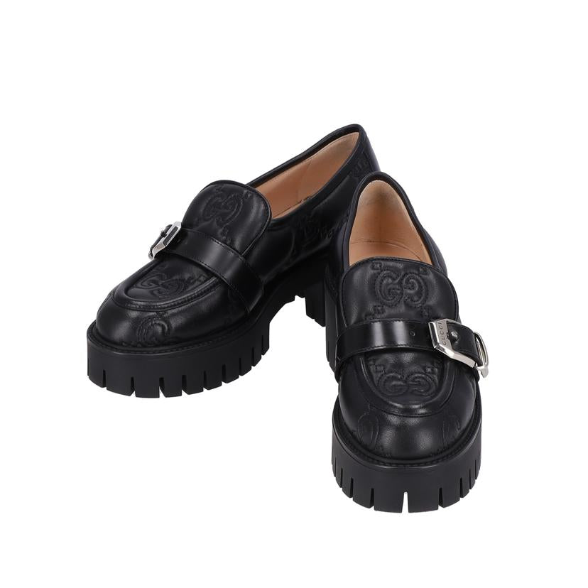 GUCCI グッチ/GG マトラッセ 厚底レザーシューズ/718388//ABランク/85