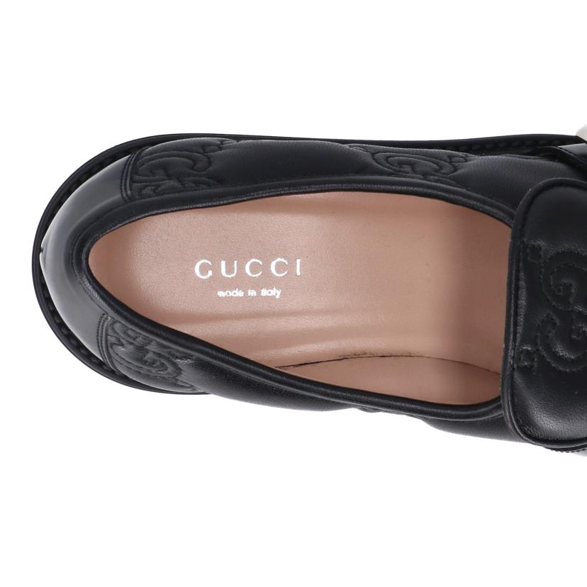 GUCCI グッチ/GG マトラッセ 厚底レザーシューズ/718388//ABランク/85