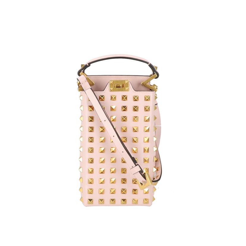 VALENTINO/ロックスタッズスマホケース/ABランク/38【中古】