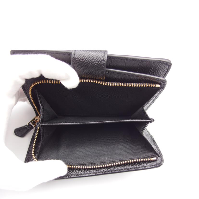COACH コーチ/二つ折り財布/ブラック/6390//Bランク/04