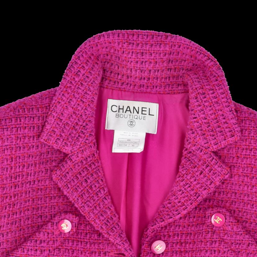 CHANEL シャネル/CHANEL/ツィードジャケット/ココマークボタン/ハンガー付き//ABランク/18