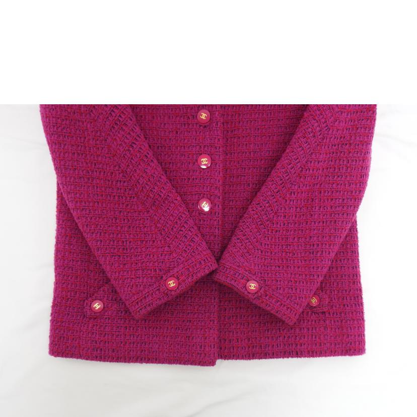 CHANEL シャネル/ココマークボタン/ツイードジャケット/ピンク//ABランク/18