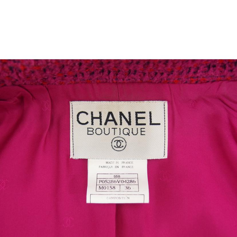 CHANEL シャネル/ココマークボタン/ツイードジャケット/ピンク//ABランク/18