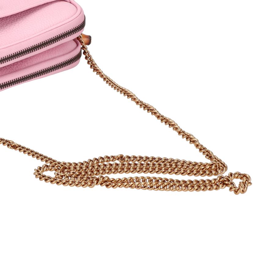 GUCCI グッチ/GGマーモント ダブルGバンブーチェーンショルダー/772778//214*/Aランク/09