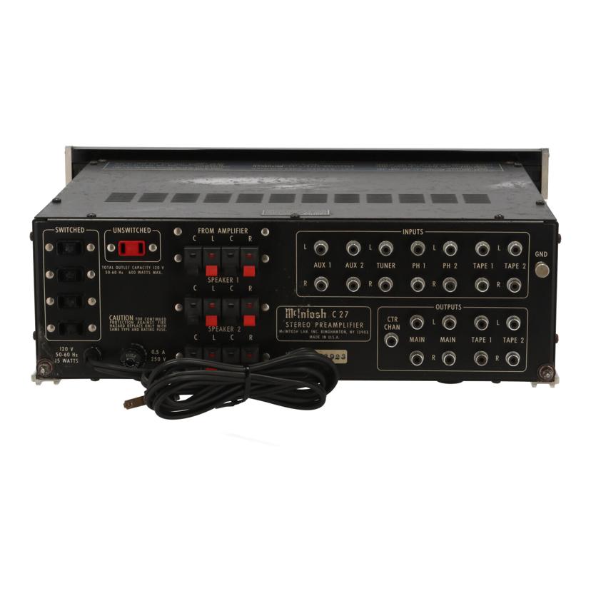 Mcintosh マッキントッシュ/プリアンプ/C27//BV2923/Bランク/05
