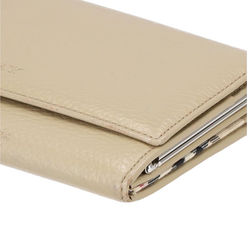 BURBERRY バーバリー/ガマ口二つ折り長財布/ベージュ//ABランク/18