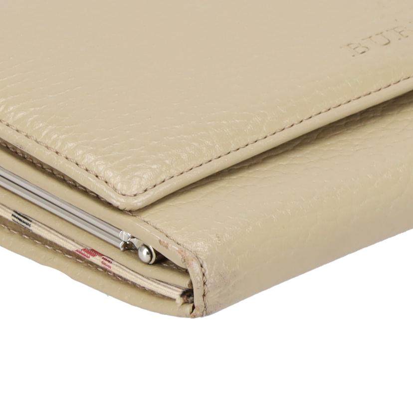 BURBERRY バーバリー/ガマ口二つ折り長財布/ベージュ//ABランク/18