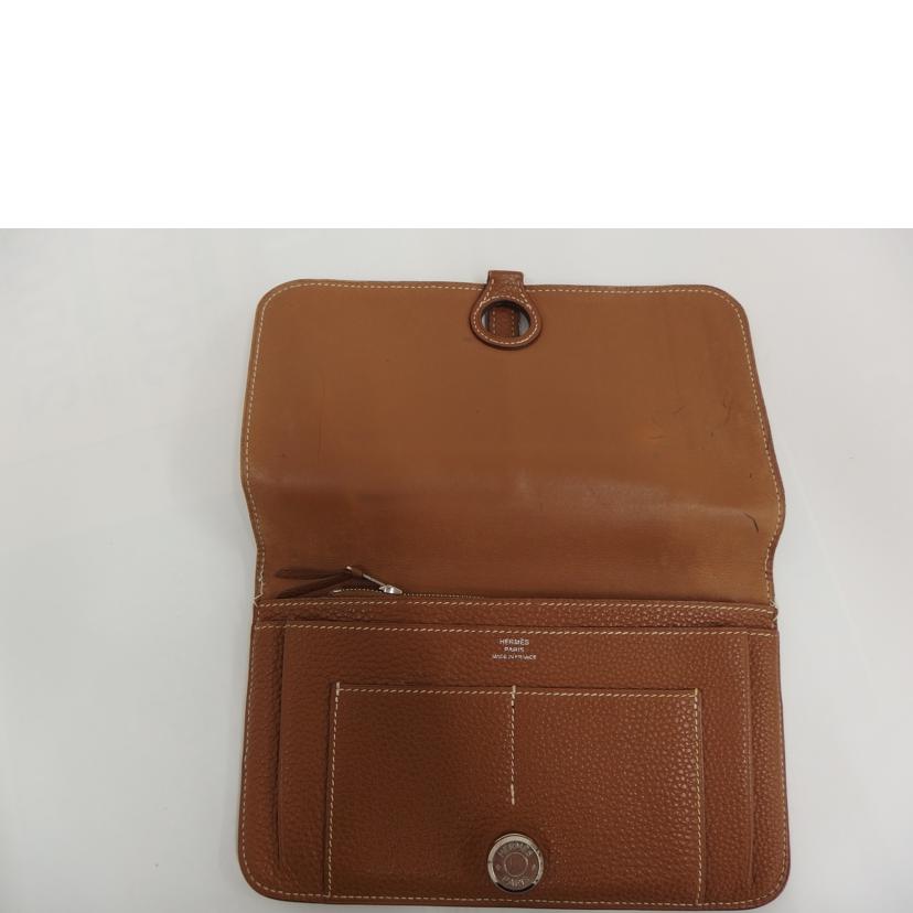 HERMES エルメス/ドゴンGM/ゴールド/トゴ//□K(******/Bランク/82