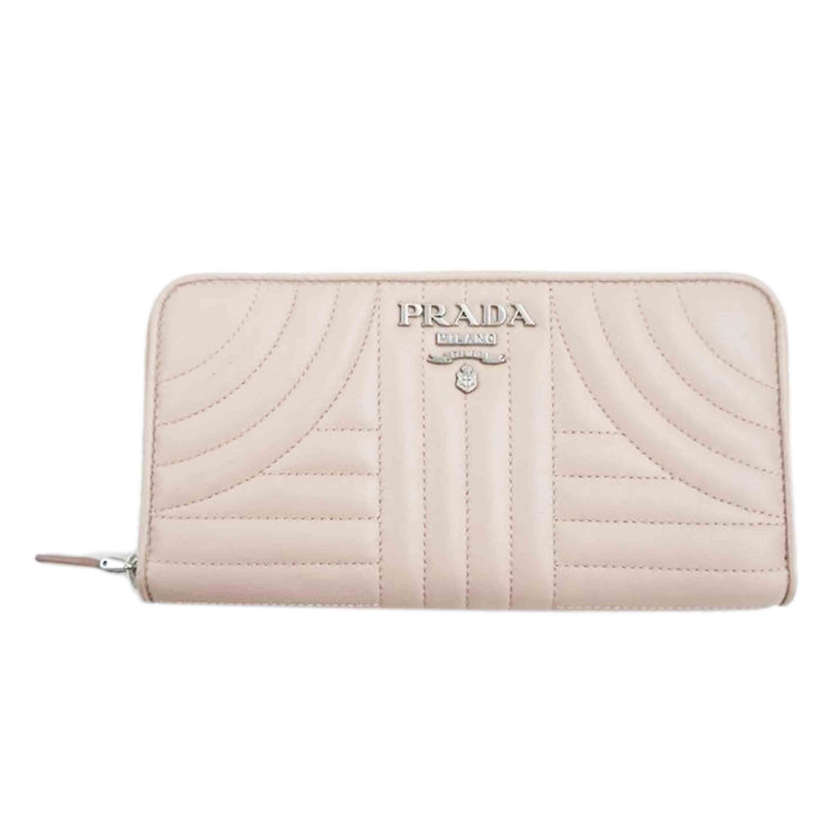 PRADA プラダ/レザーラウンドファスナーウォレット//Aランク/67