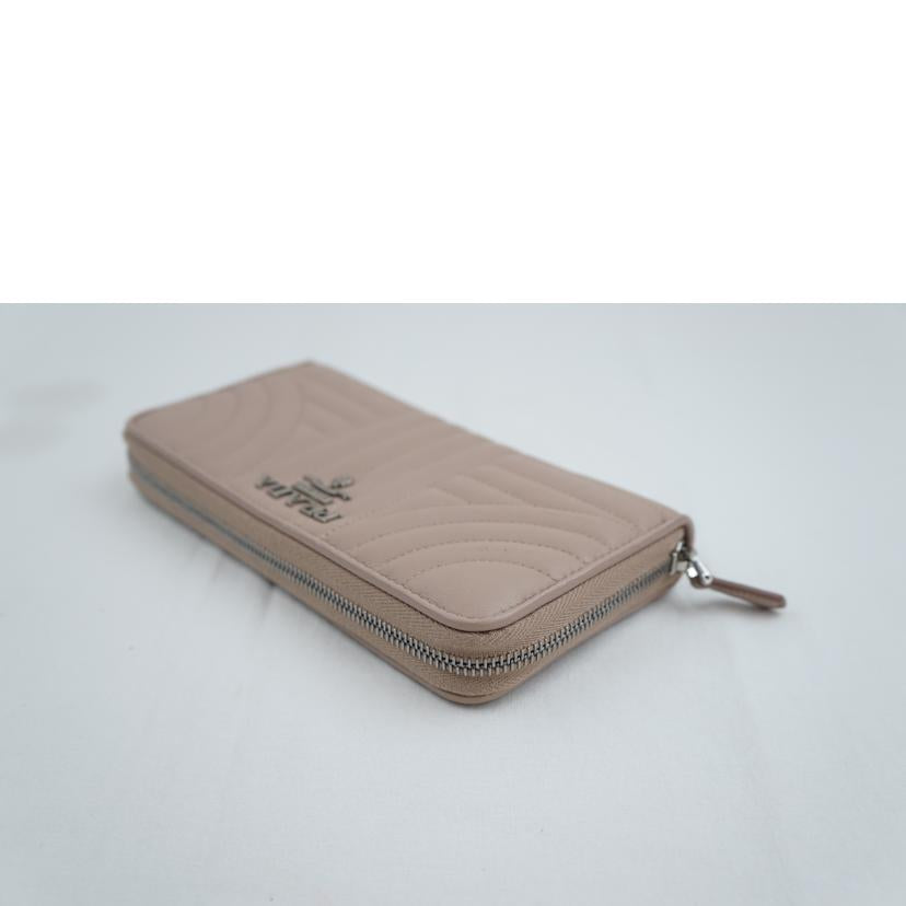 PRADA プラダ/レザーラウンドファスナーウォレット//Aランク/67