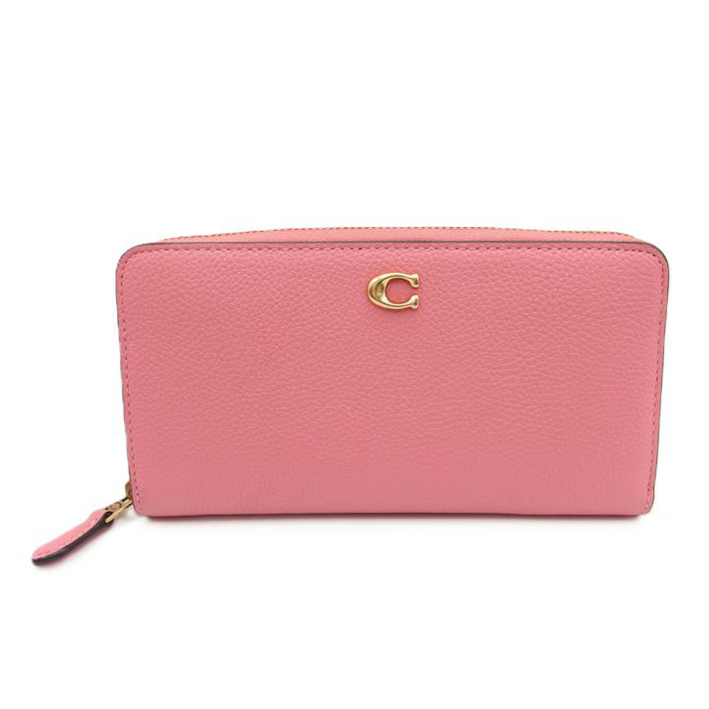COACH コーチ/アコーディオンジップウォレット/レザー/ピンク/CC489//L22**/ABランク/04