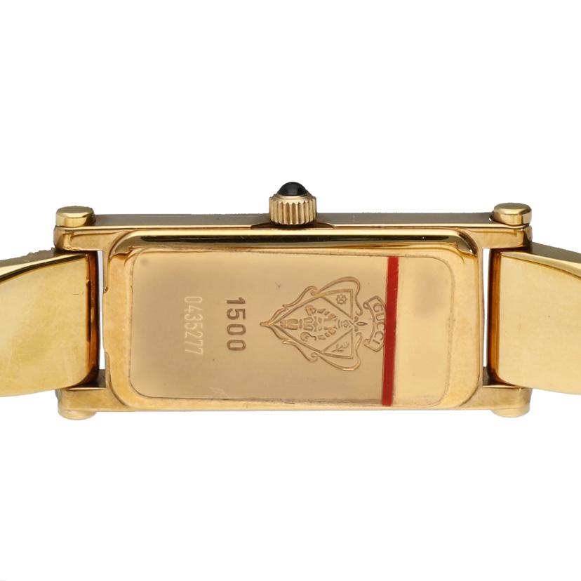 GUCCI グッチ/スクエアバングルウォッチ・ゴールド/クオーツ/1500L//043****/Aランク/06