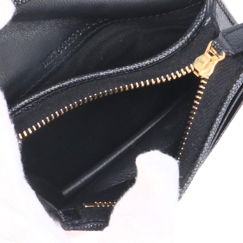 SAINT LAURENT サンローラン/ロゴグラム/二つ折りウォレット/ブラック/668290//042*/Aランク/18