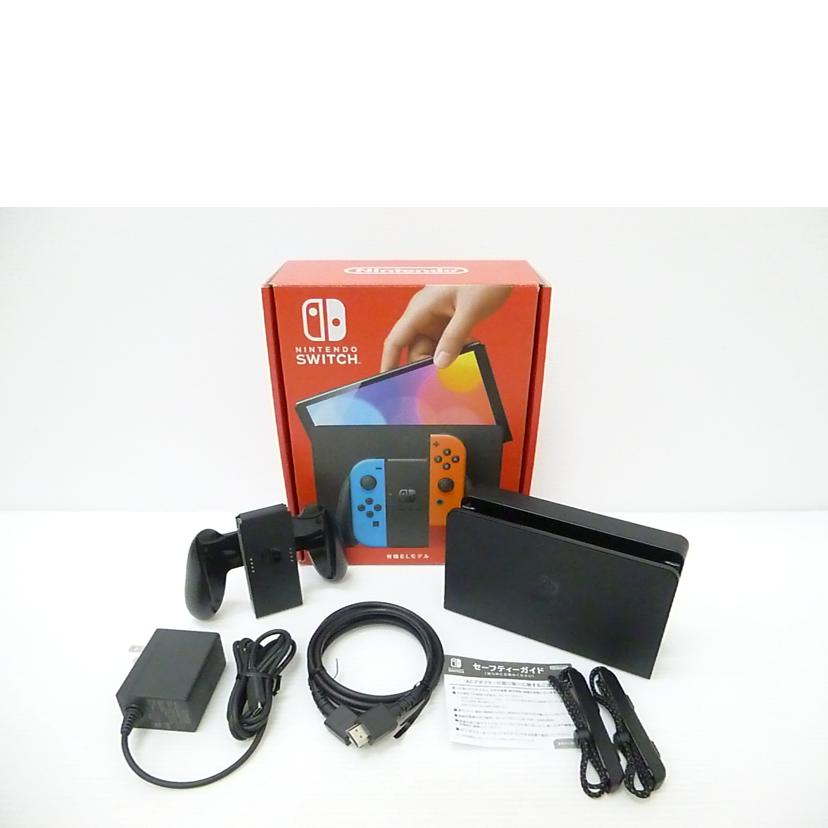 nintendo 任天堂/有機ELモデルスイッチ本体ネオンブルー/レッド/HEG-S-KABAA//XTJ10939460905/ABランク/88