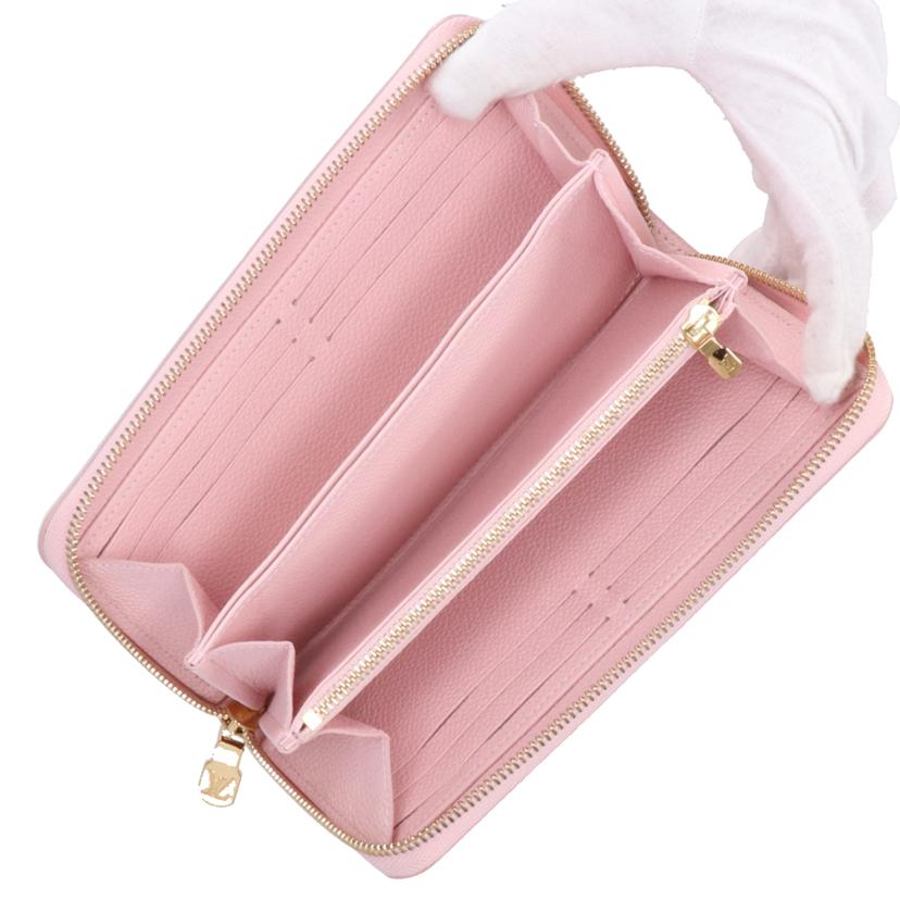 LV ルイヴィトン/ジッピー・ウォレット/アンプラント/ブロデリーピンク/M81138//RFI*/Aランク/75