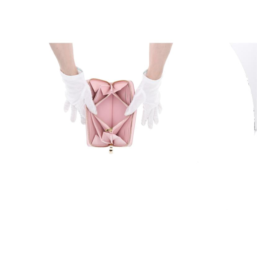 LV ルイヴィトン/ジッピー・ウォレット/アンプラント/ブロデリーピンク/M81138//RFI*/Aランク/75