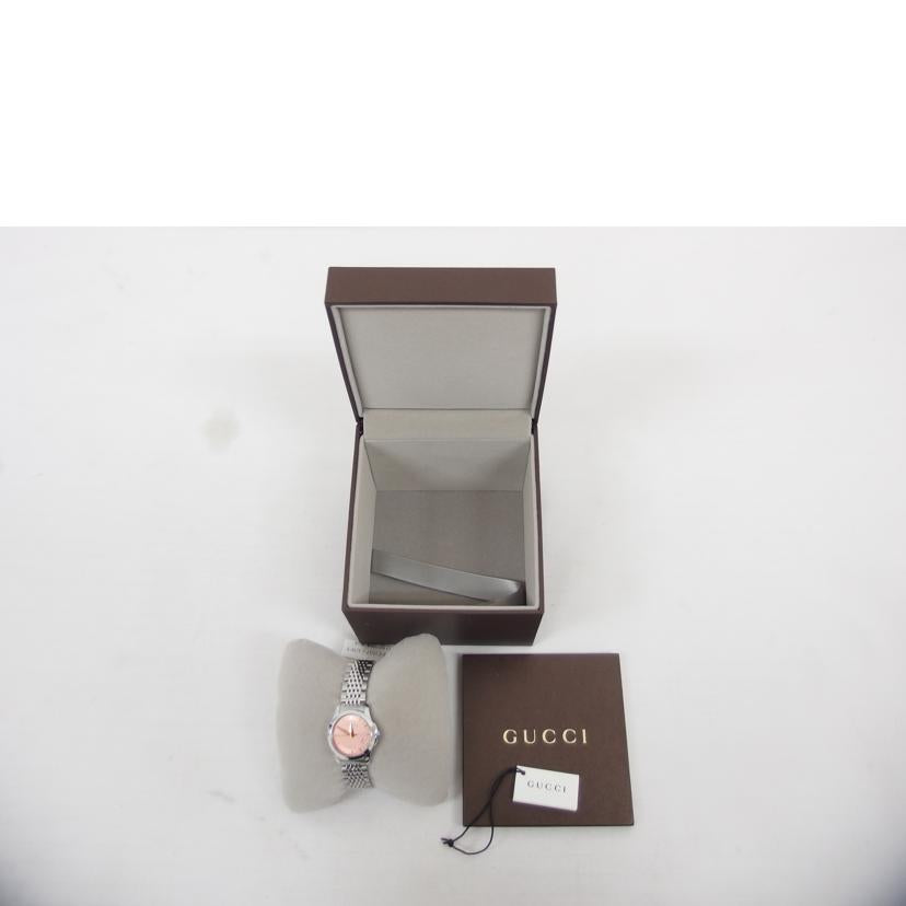 GUCCI グッチ/Gタイムレス・ピンク/レディース/クオーツ/YA126566//166*****/Aランク/18
