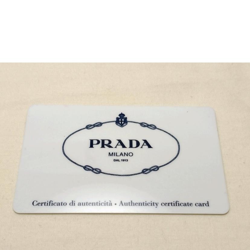 PRADA プラダ/NYLON JACQUARD+ ラウンドファスナー長財布/1M0506//Bランク/52