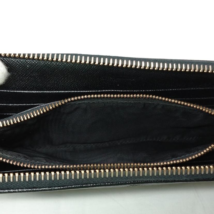 PRADA プラダ/NYLON JACQUARD+ ラウンドファスナー長財布/1M0506//Bランク/52