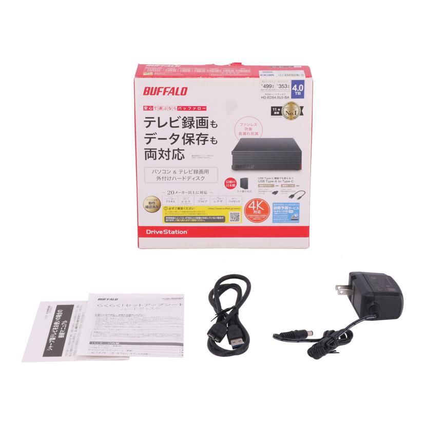 BUFFALO バッファロー /外付けHDD 4TB/HD-EDS4.0U3-BA//10492500228508/Bランク/82