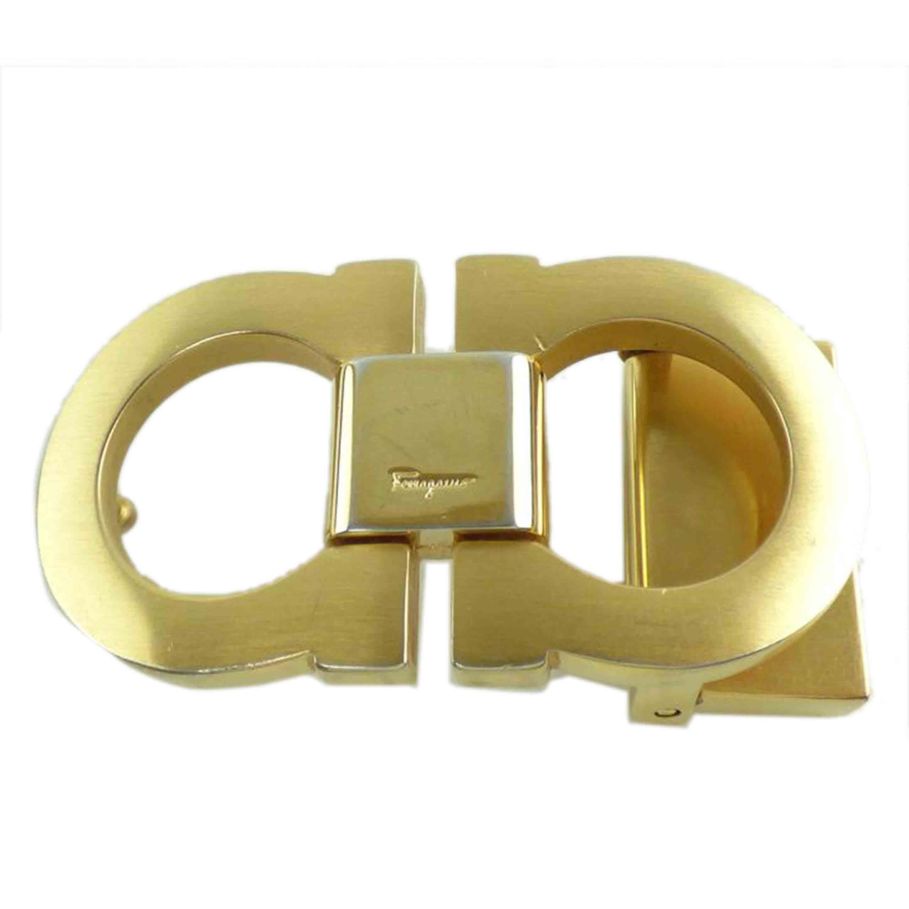 Ferragamo フェラガモ/ダブルガンチーニバックル/ゴールド色//8U0*/Bランク/64