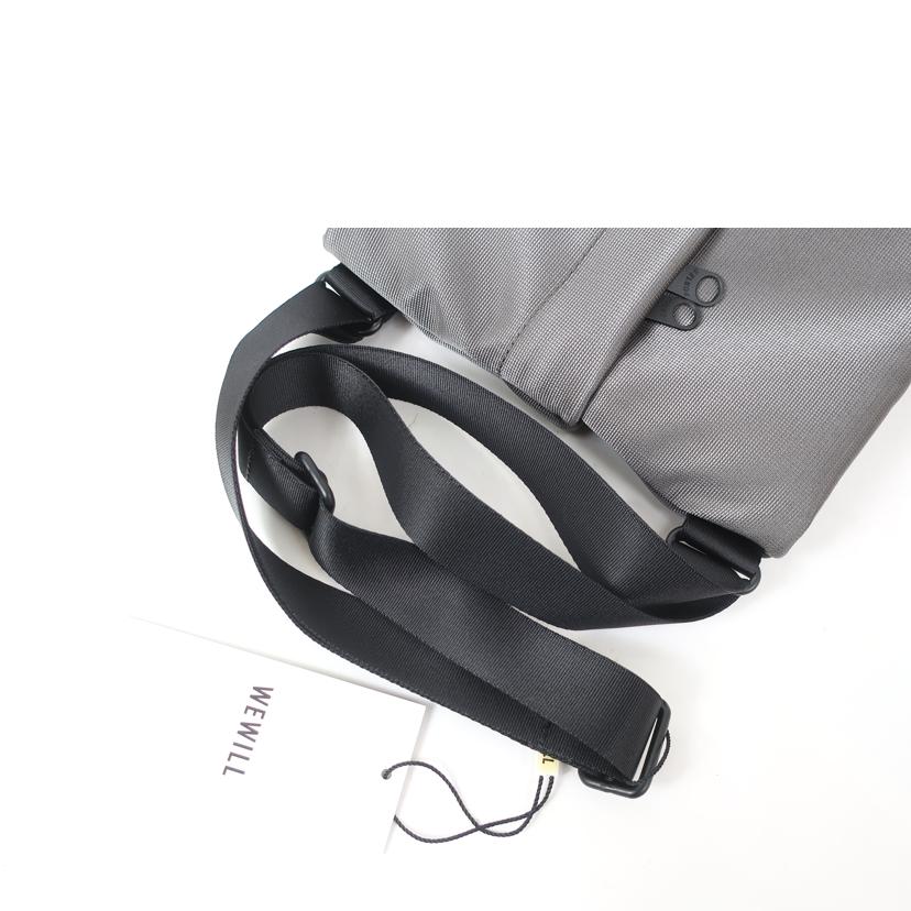 WEWILL×PORTER ウィーウィル×ポーター/ショルダーバッグ 薄型 グレー/W-000-9016//SAランク/65