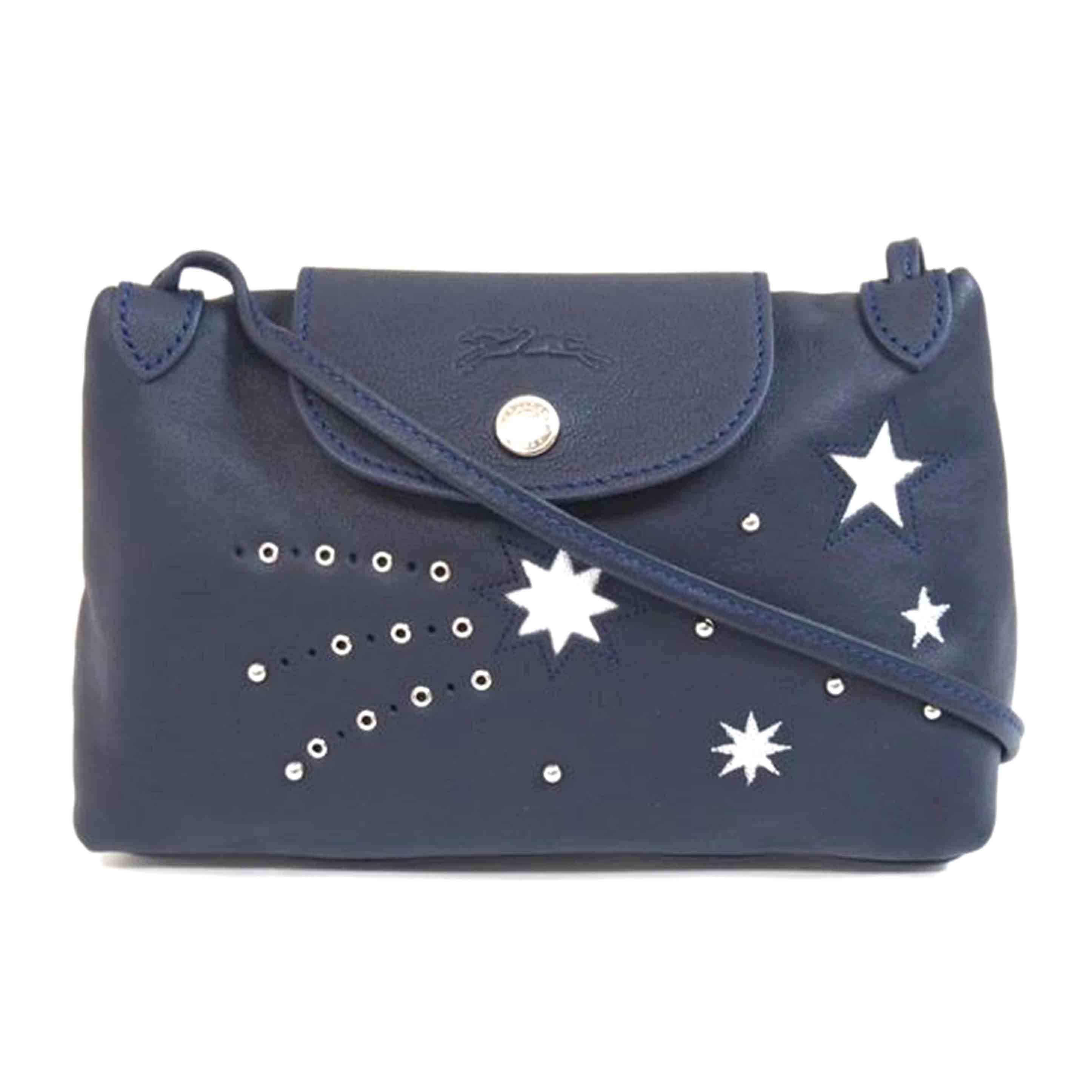 LONGCHAMP ロンシャン/プリアージュエトワールスターレザーショルダー//ABランク/71