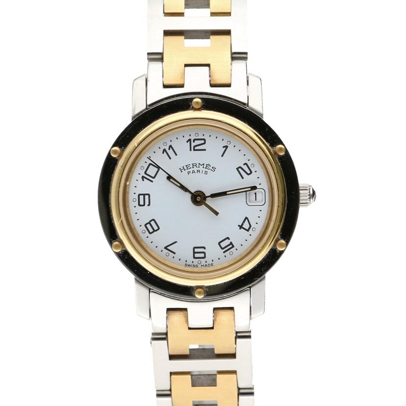 HERMES エルメス/クリッパー・ホワイト/レディース/クオーツ/CL4.220//199****/Aランク/06