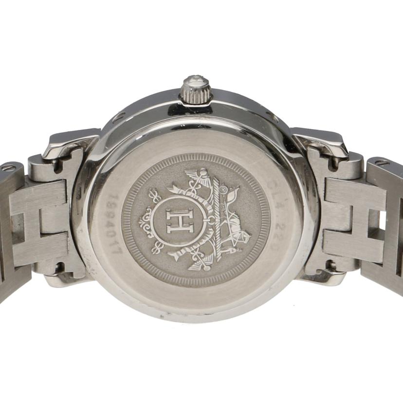 HERMES エルメス/クリッパー・ホワイト/レディース/クオーツ/CL4.220//199****/Aランク/06
