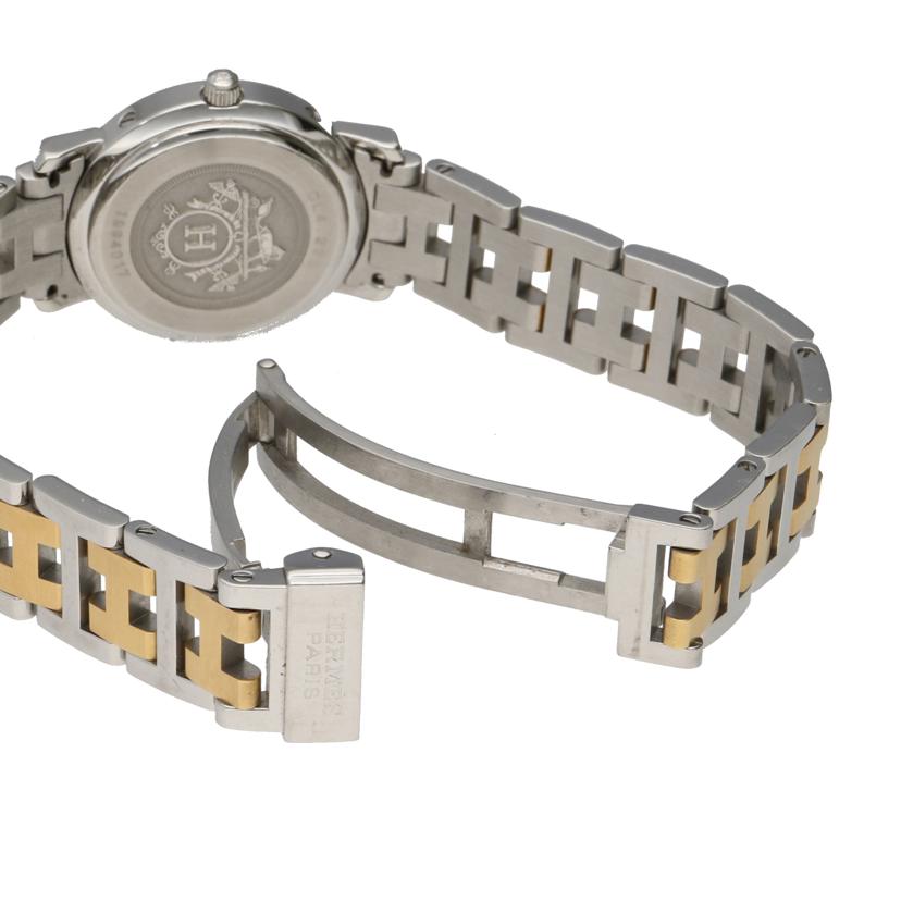 HERMES エルメス/クリッパー・ホワイト/レディース/クオーツ/CL4.220//199****/Aランク/06