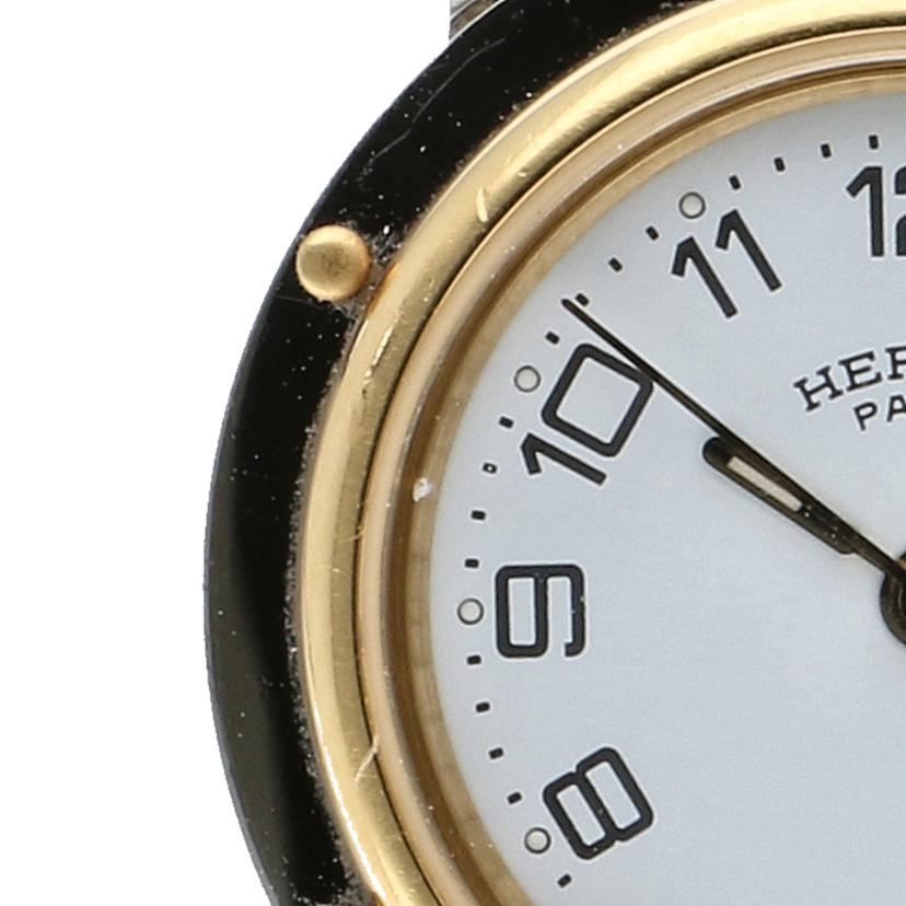 HERMES エルメス/クリッパー・ホワイト/レディース/クオーツ/CL4.220//199****/Aランク/06