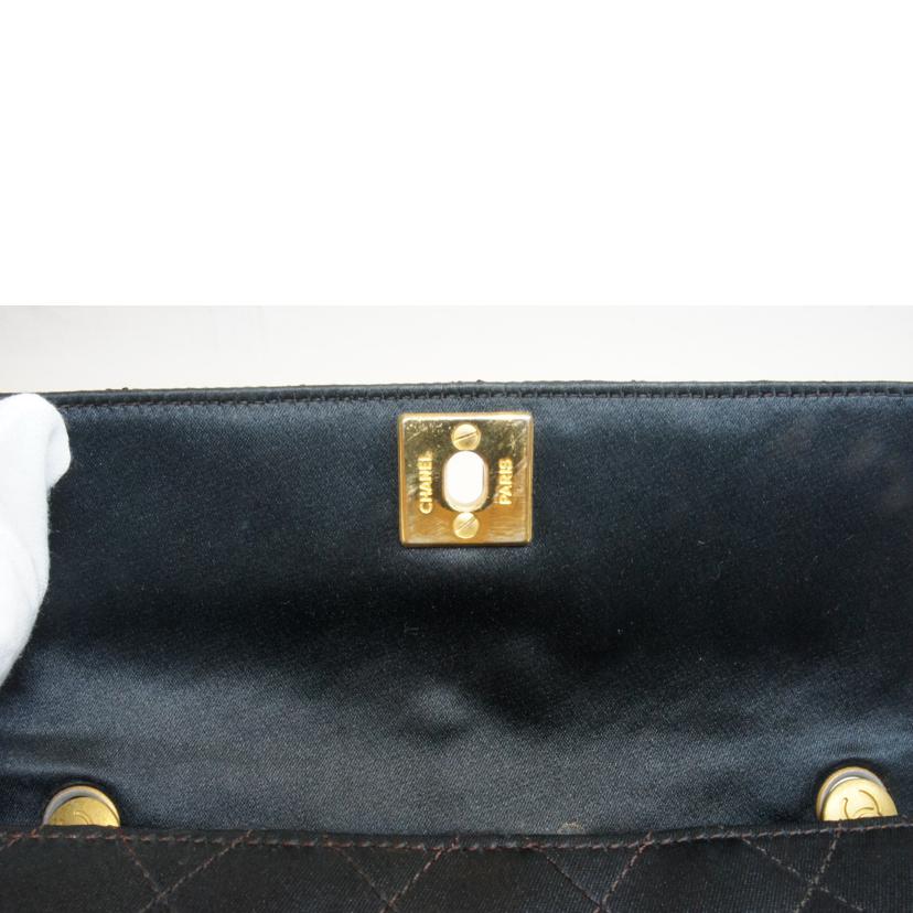 CHANEL シャネル/サテン地マトラッセチェーンショルダーミニ//136****/ABランク/92