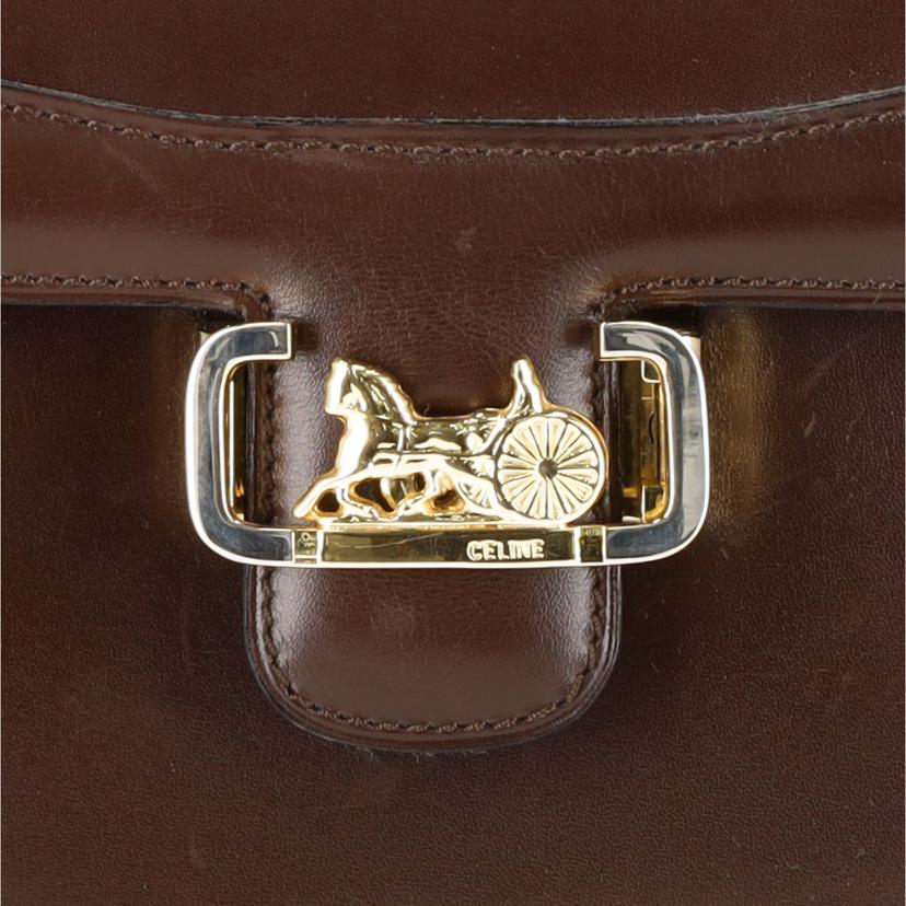 CELINE セリーヌ/馬車金具ショルダーバッグ//ABランク/09