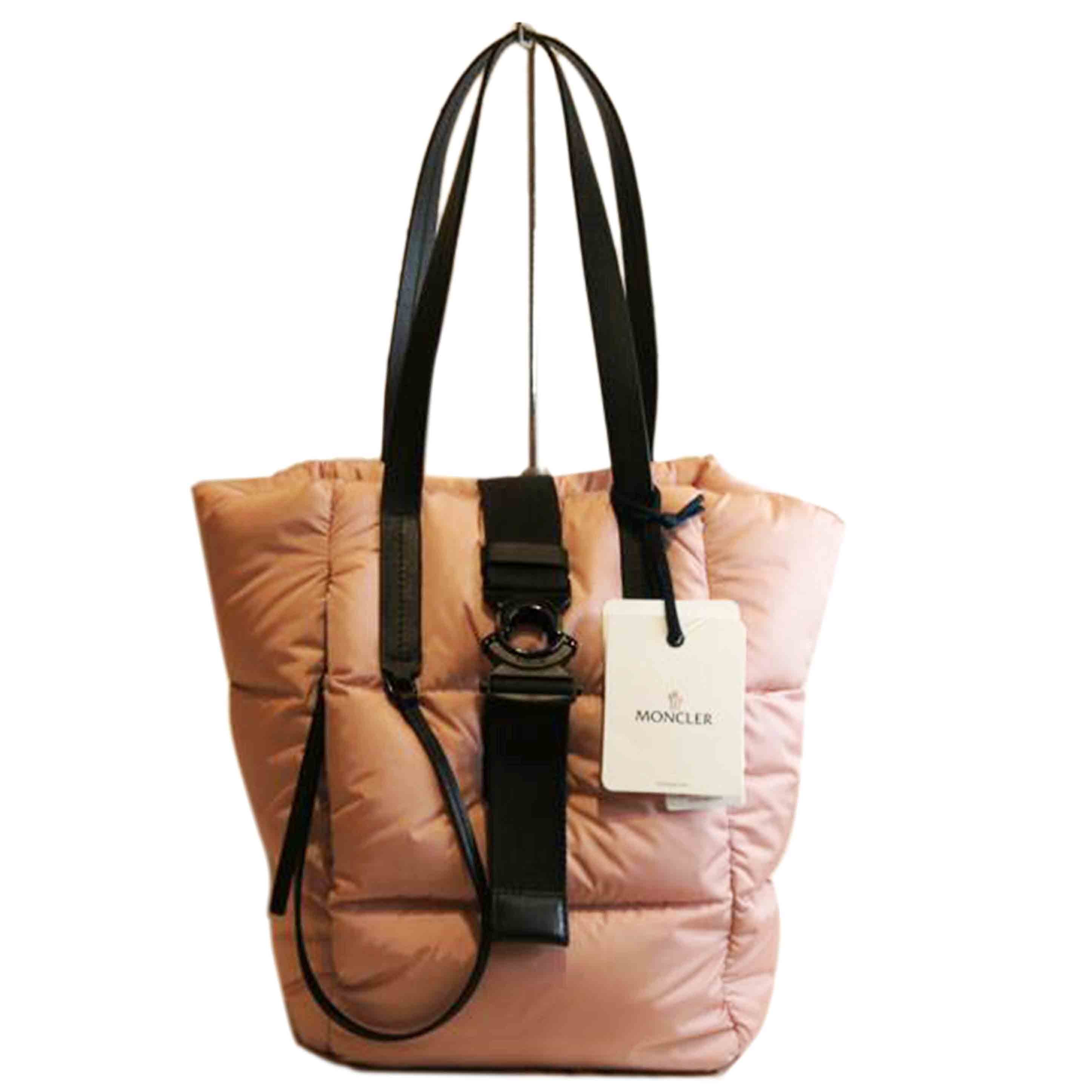 MONCLER モンクレール/XANDER TOTE SMALLキルティングダウンバッグピンク//Aランク/92