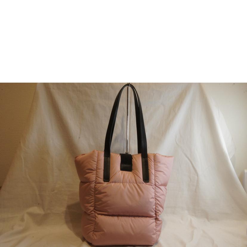 MONCLER モンクレール/XANDER TOTE SMALLキルティングダウンバッグピンク//Aランク/92