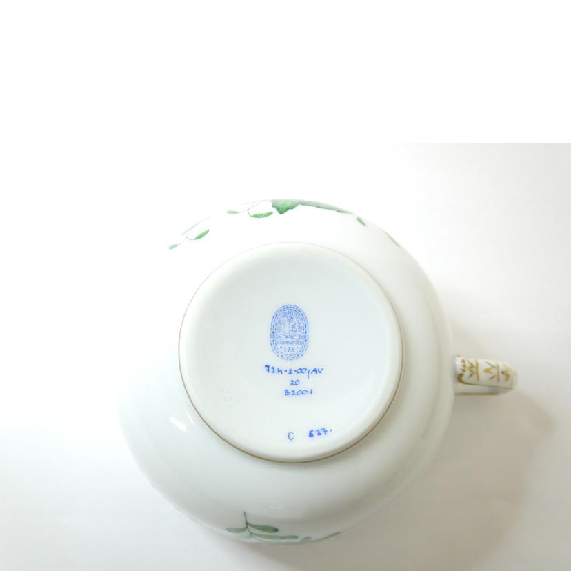 HEREND ヘレンド/ティーカップ&ソーサー②/アポニーグリーン//Aランク/88