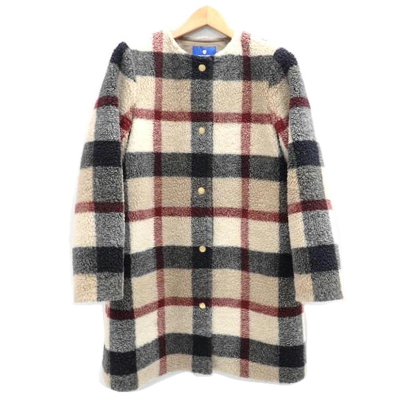 BLUE LABEL CRESTBRIDGE ブルーレーベル/★BLUE LABEL CRESTBRIDGEクレストブリッジチェックシープボア/55F09-474-42//36/BCランク/62