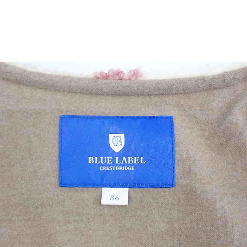BLUE LABEL CRESTBRIDGE ブルーレーベル/★BLUE LABEL CRESTBRIDGEクレストブリッジチェックシープボア/55F09-474-42//36/BCランク/62