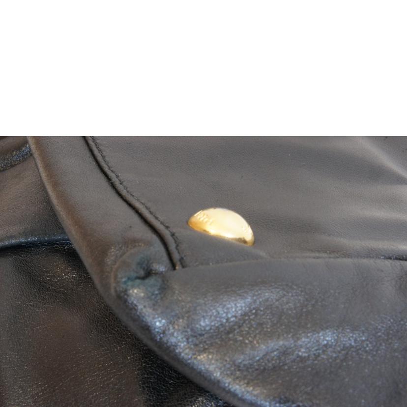 PRADA プラダ/ラムレザーミニハンド2WAYブラック//7/Aランク/92