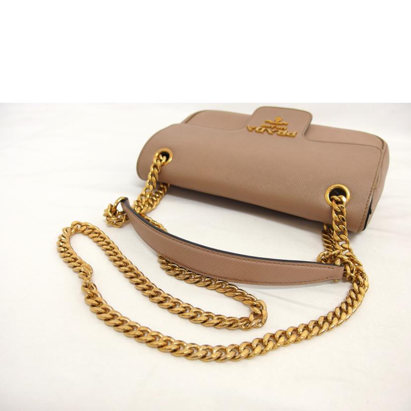 PRADA プラダ/サフィアーノ チェーンショルダー/ピンク//158/Aランク/04