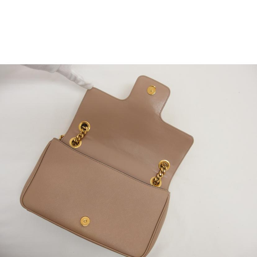 PRADA プラダ/サフィアーノ チェーンショルダー/ピンク//158/Aランク/04