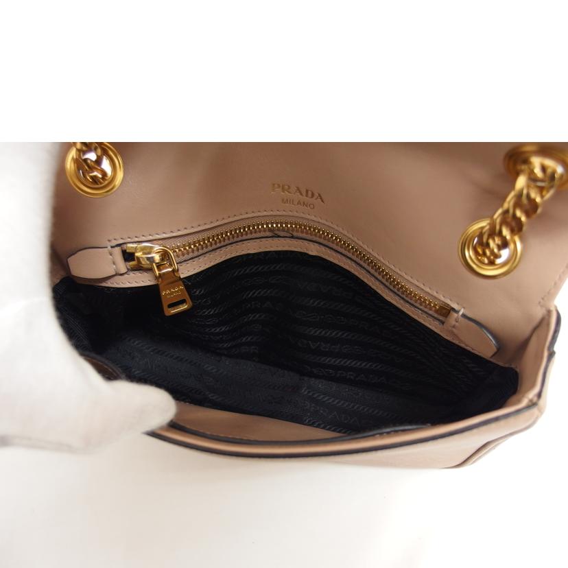 PRADA プラダ/サフィアーノ チェーンショルダー/ピンク//158/Aランク/04