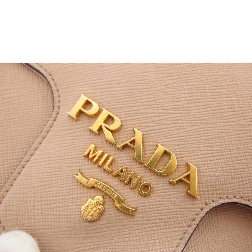 PRADA プラダ/サフィアーノ チェーンショルダー/ピンク//158/Aランク/04