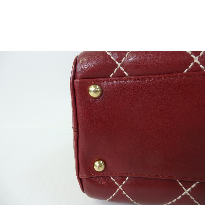 CHANEL シャネル/ココマーチ/ワイルドステッチハンドバッグ/ボルドー/A18121//741****/Bランク/84
