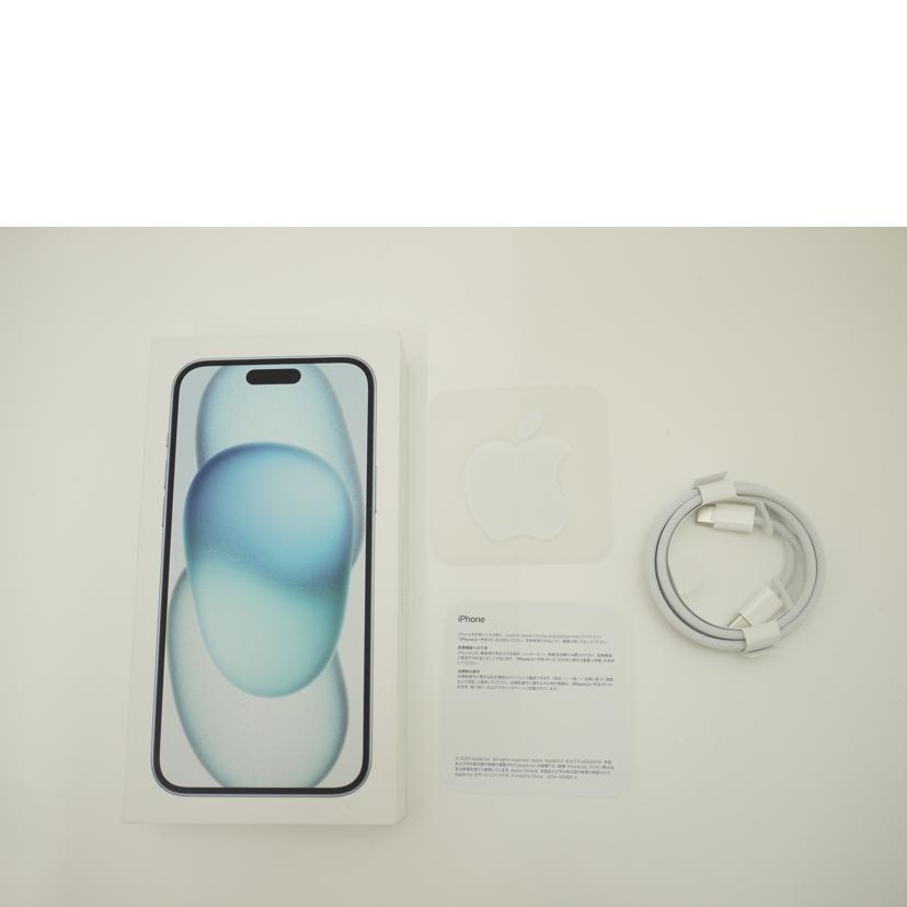 Apple Apple/iPhone 15 Plus 256GB/ブルー/SIMロック解除済み/MU0N3J/A//LHXJ612V9R/Aランク/69