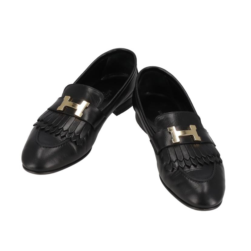 HERMES/25 エルメス/◇モカシンロワイヤル/ブラックGD#36 1/2//サイス********/Aランク/75